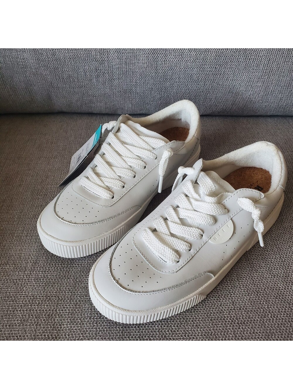 Reef Lay Day Leather Sneakers